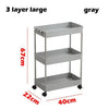 3/4 Tiers Slim Organizer Cart with Wheels for Narrow Space