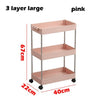 3/4 Tiers Slim Organizer Cart with Wheels for Narrow Space