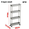 3/4 Tiers Slim Organizer Cart with Wheels for Narrow Space