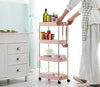 3/4 Tiers Slim Organizer Cart with Wheels for Narrow Space