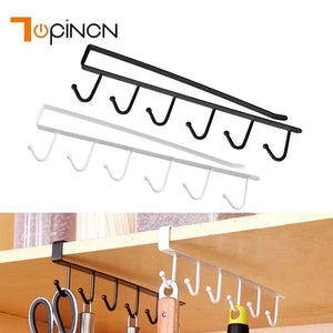 Storage Rack Cupboard Hanging Hook Storage Shelf Bathroom Organizer Holder