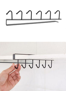 Storage Rack Cupboard Hanging Hook Storage Shelf Bathroom Organizer Holder